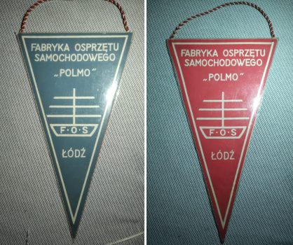Proporczyk Polmo FOS Łódź avers i revers